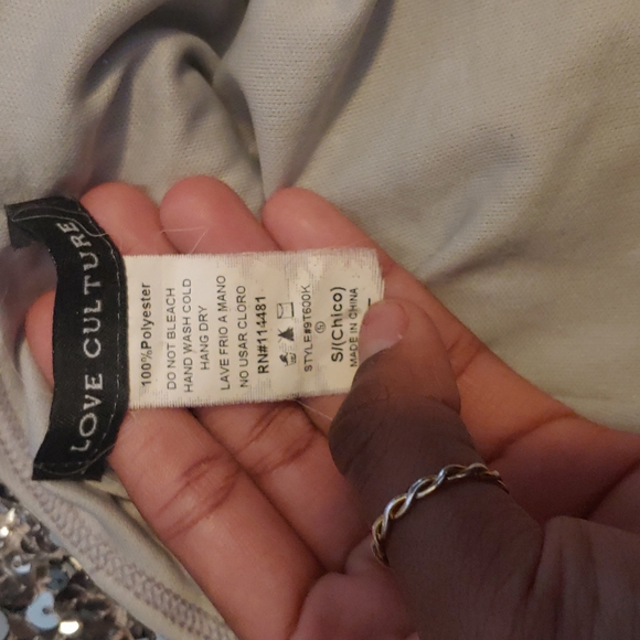 One shoulder zebra sequence dress - Picture 2 of 2